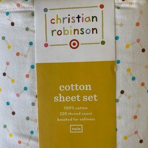 Pillowfort twin sheet set by Christian Robinson